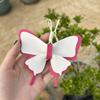 PU Leather Butterfly Bag Pendant Color Contrast Car Key Chains Creative Butterfly Lanyard  Couple