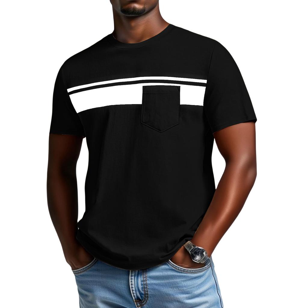 T-shirt  à  manches  courtes  pour  homme,  col  rond,  imprimé,  tendance,  loisir