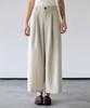 HYFVE Summer Pintuck Cut Linen Wide Elastic Pants