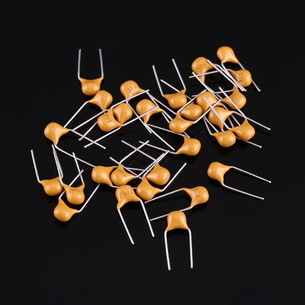 500pcs 10 Values Monolithic Multi Layer Ceramic Capacitors 0.1microfarad   10microfarad With Storage Box