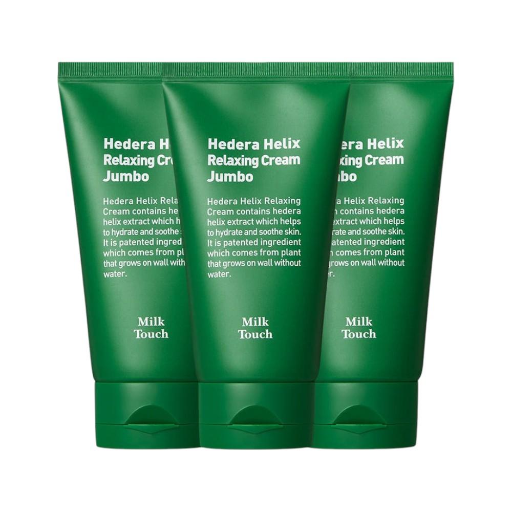 Milk Touch Hedera Helix Soothing Cica Facial Cream Jumbo 100ml (3 Pack)