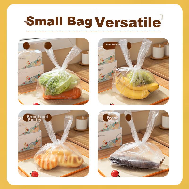 Kaulus Pull-Out PE Vest Food Storage Bags, M Size, 150 Pieces