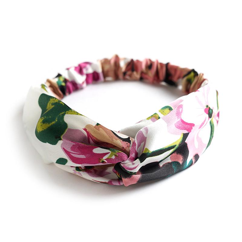 Fashion Women Girls Summer Bohemian Hair Bands Print Headbands Vintage Cross Turban Bandage Bandanas HairBands Hair Accessories