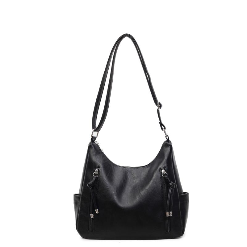 PU Zipper Fashi Tote Bags High Quality Large Capacity Versatile 2026 New Bags for Women Autumn Commuting Shoulder Bags