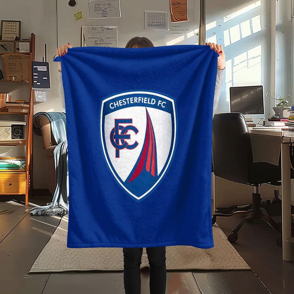 1PC Chesterfield F.C Patterned Flannel Blanket Suitable For All Seasons for Home Decor Warmth and Comfort Gifts Holiday Present