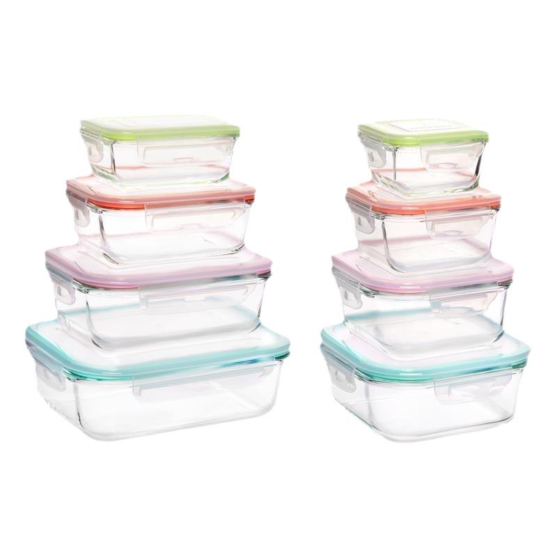 Borosilicate Glass Food Storage & Microwave Safe Bento Box Set