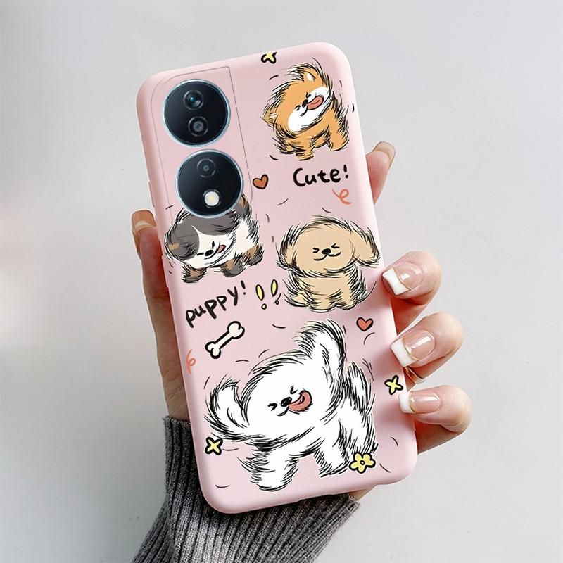 For Honor 90 Smart Case Honor 90 Smart Phone Case Cute Cat Cartoon Puppy Dog TPU Silicon Protective Back Cover on Honor 90 Smart Honor 90 Smart