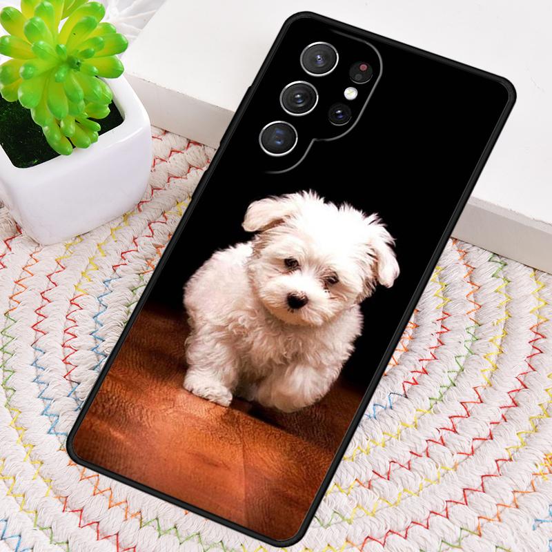 Maltese Dog Puppy Silicone Phone Case For Samsung Galaxy note 10 pro S26 S25 S24 S23 S22 S21 Plus S25Ultra Capa Cover