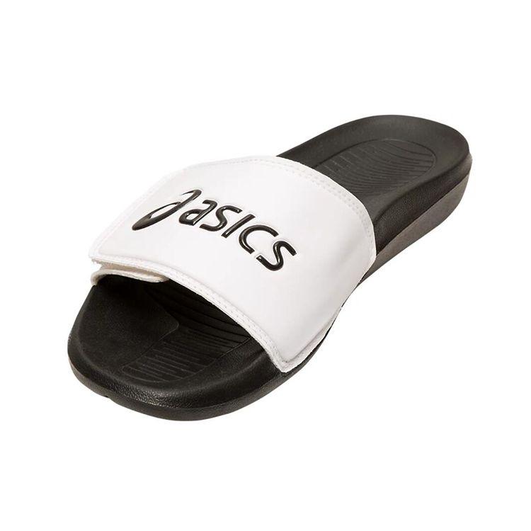 Asics Adjustable Slide Sandals Men Footwear White Black 1173A005-101