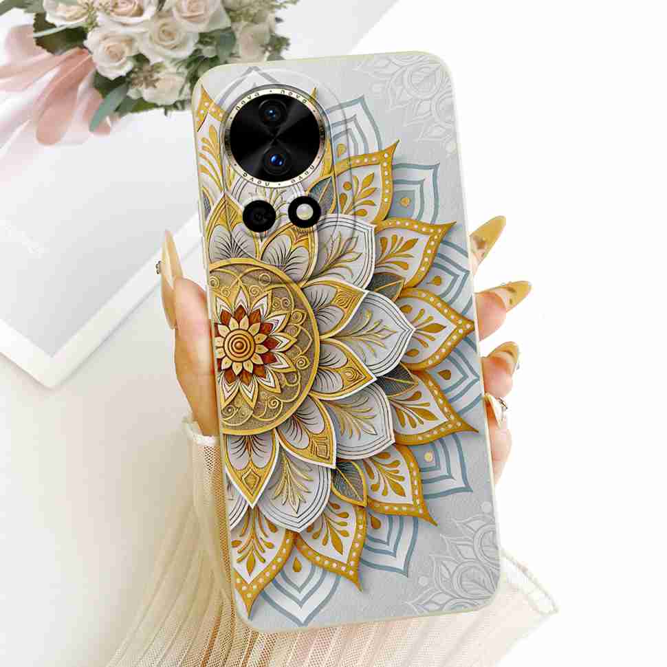 Neu Für Huawei nova 12 5G BLK-AL00 Hülle Luxus Blume Schmetterling Silikon Rückseite Für Huawei Nova12 5G Handyhüllen Bumper