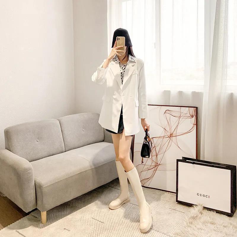 Womens High Boots With Pu Material And Antislip Sole For Autumn Fashion Style
