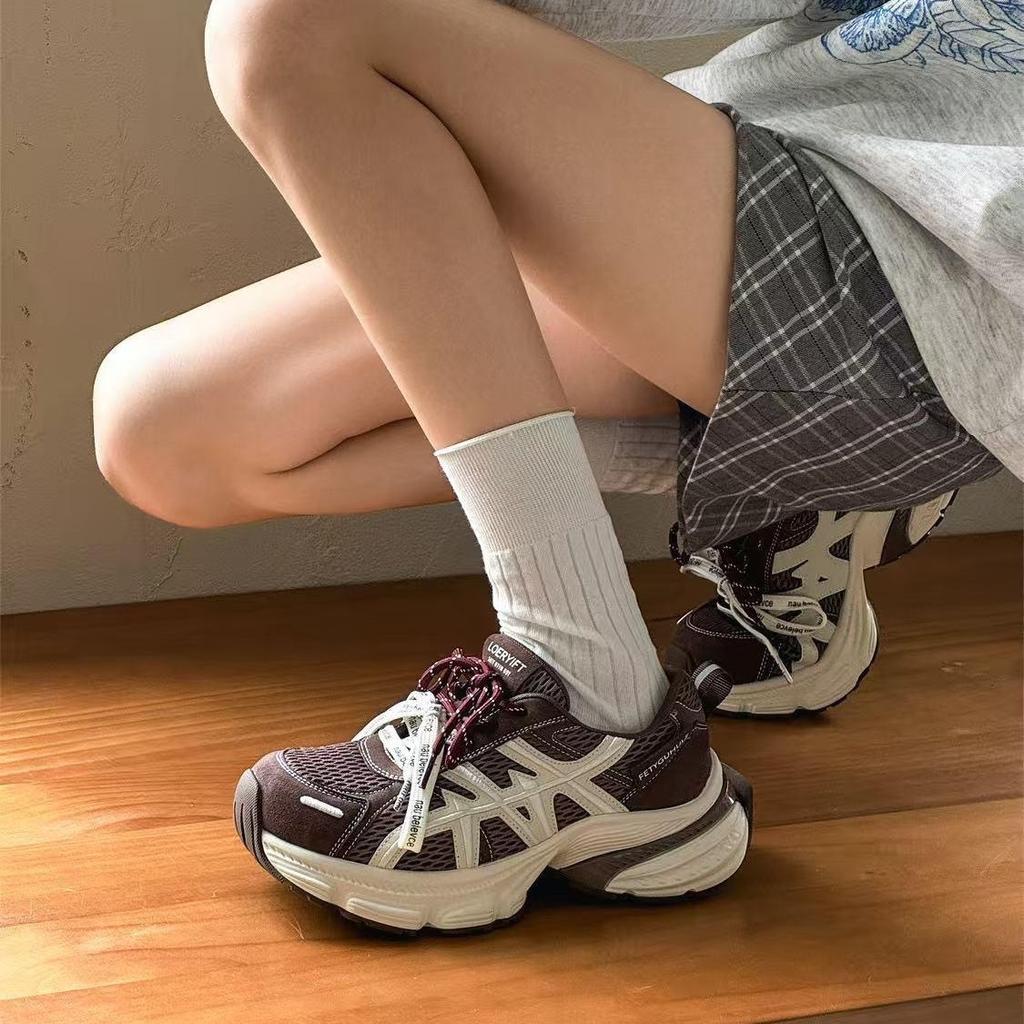 2025 Summer New Dad Shoes Women's Ins Trendy Shoes Children's Shoes Versatile Retro Color Matching Thick-soled Heightening Sports Shoes