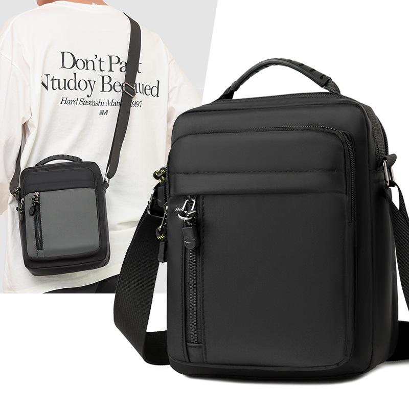 Men's Trendy Vertical Crossbody Bag - Lightweight Casual Travel & Commuting Handbag