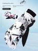 Ski Gloves Men's Riding Electric Car Warm Fleece-lined Thickened Take-out Express Winter Waterproof Touch Screen Gloves