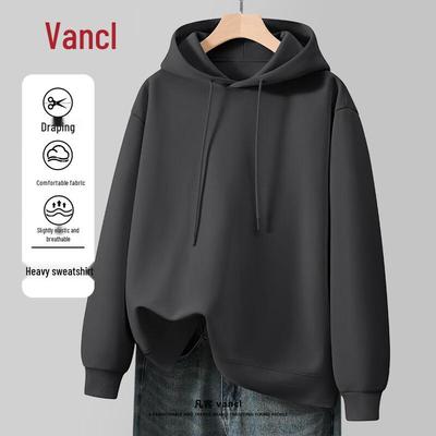 VANCL Men's Heavyweight Loose Fit Hooded Sweatshirt