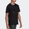 Adidas Logo Letter Print Crew Neck Short Sleeve T-Shirt Men Tops Black H13489