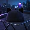 Soft Comfortable Sun Hat Brimless Cat Ear Hat, Cute Docker Cap, Adjustable Skullcap, Stylish Outdoor Travel Cap Sailor for Women Men Street
