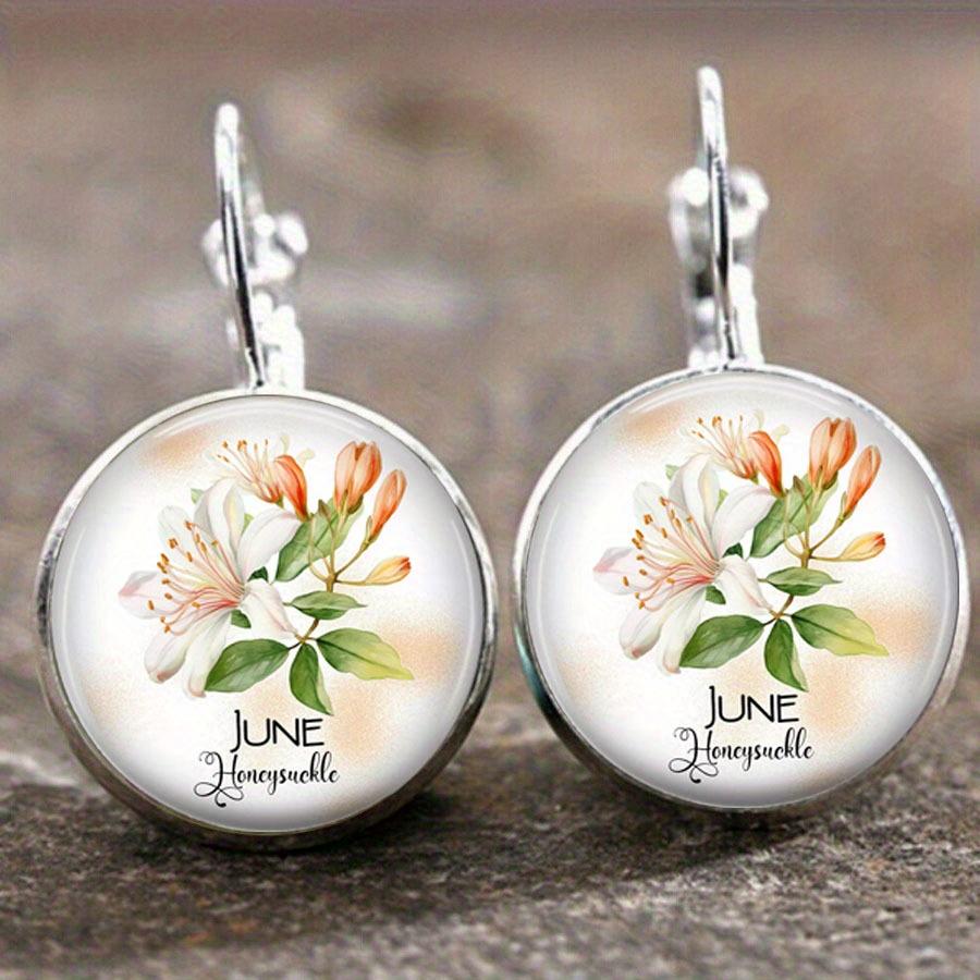 Fashion Earring Y2K Vintage Marigold Time Gem Flower Ear Buckle