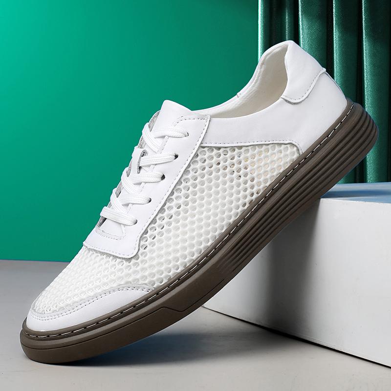 Fashion New Trend Summer Sneakers Fashion Versatile Casual Shoes Lightweight Breathable Mesh Sneakers Outdoor Male Skateboard Footwear