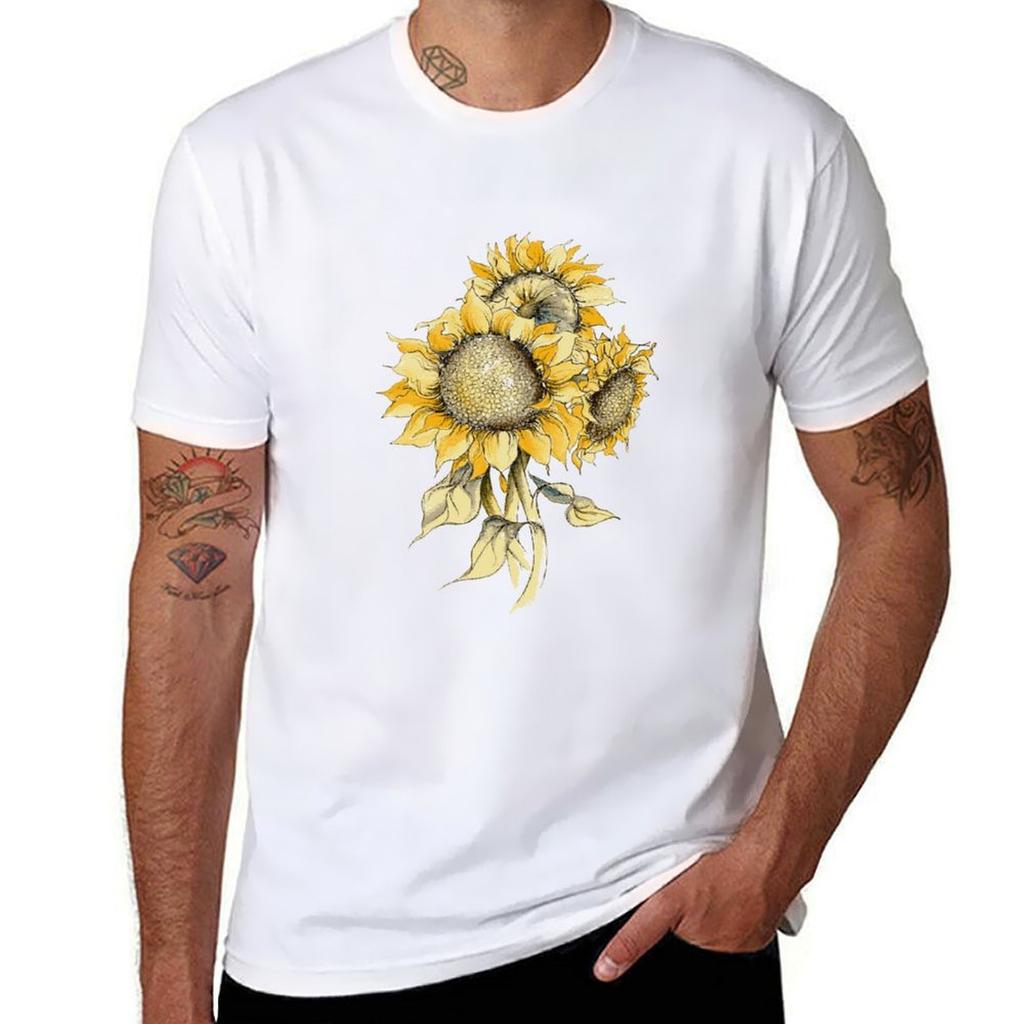Yellow Sunflowers Tshirt Summer Festival Tshirt