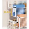 Carrello Porta Libri Mobile a più Strati con Ruote Carrello da Cucina Organizzatore per Bagno Scaffali Porta Snack per la Casa
