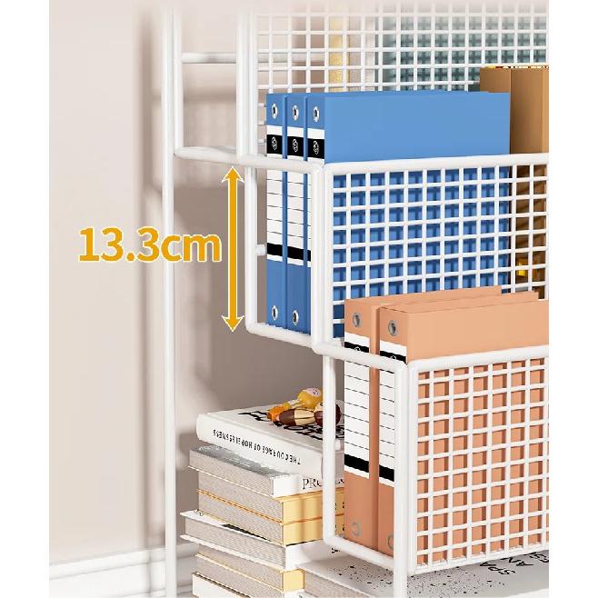 Carrello Porta Libri Mobile a più Strati con Ruote Carrello da Cucina Organizzatore per Bagno Scaffali Porta Snack per la Casa