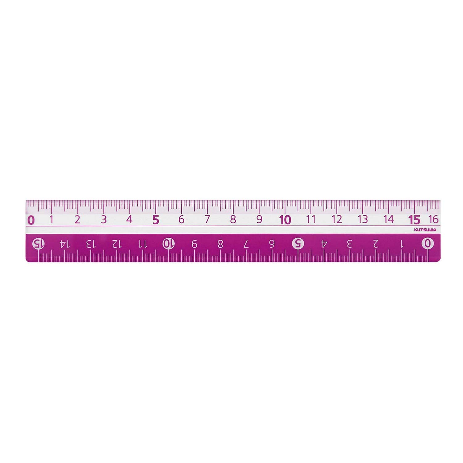 

Kutsuwa STAD Color Ruler 16cm KB027PU Purple