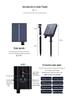 Solar LED String Lights for Outdoor Camping, Wedding Canopy, and Stall Decoration