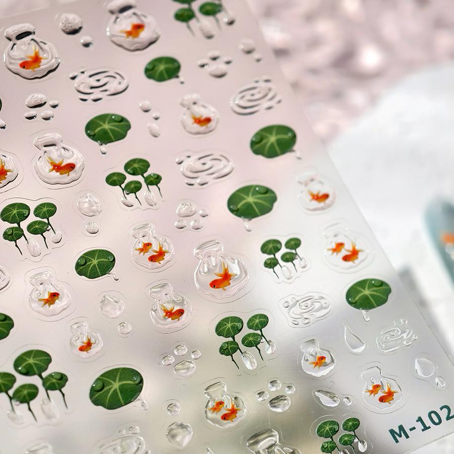 

LilyPad Lotus M-1024 Cute Koi Fish Nail Art Stickers & Phone Case
