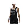 Jordan Air  23 Letter Number Color Block V-Neck Breathable Casual Sleeveless Tank Top Women Tops Black FN6688010