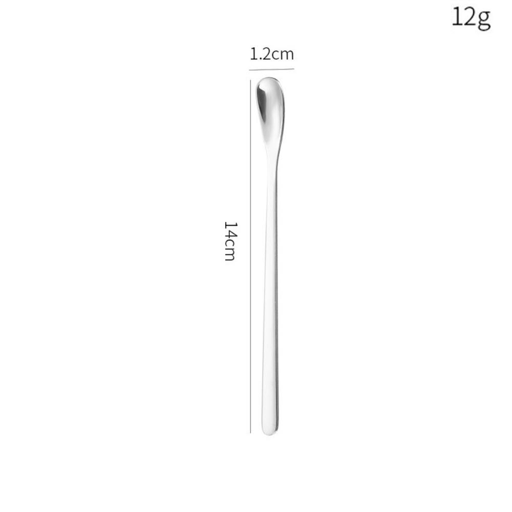 Stainless Steel Dessert Spoon Long Handle Stirring Rod Hot Sale Stirring Spoon  Stirring Coffee