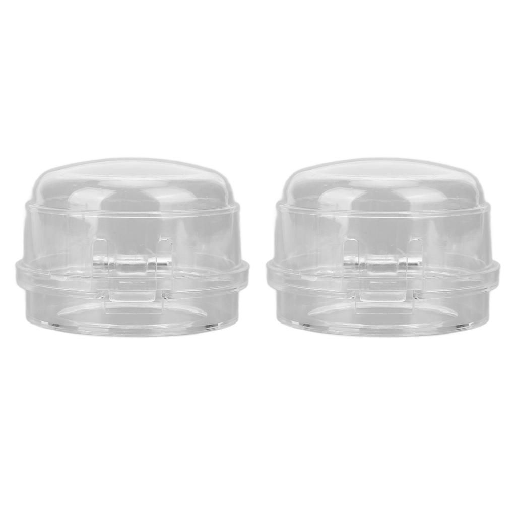 2 Stück Gasherd-Knopfabdeckungen Kindersichere Gasherd-Knopfabdeckungen Schutz für Zuhause Küche Transparent