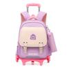 Girls' New Base Climbing Stairs Girls Princess Children's Trolley Schoolbag Primary School Students Burden Reduction Waterproof Backpack