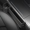Universal Left Side PU Leather Console Side Seat Filler Organizer Cup Holder x1