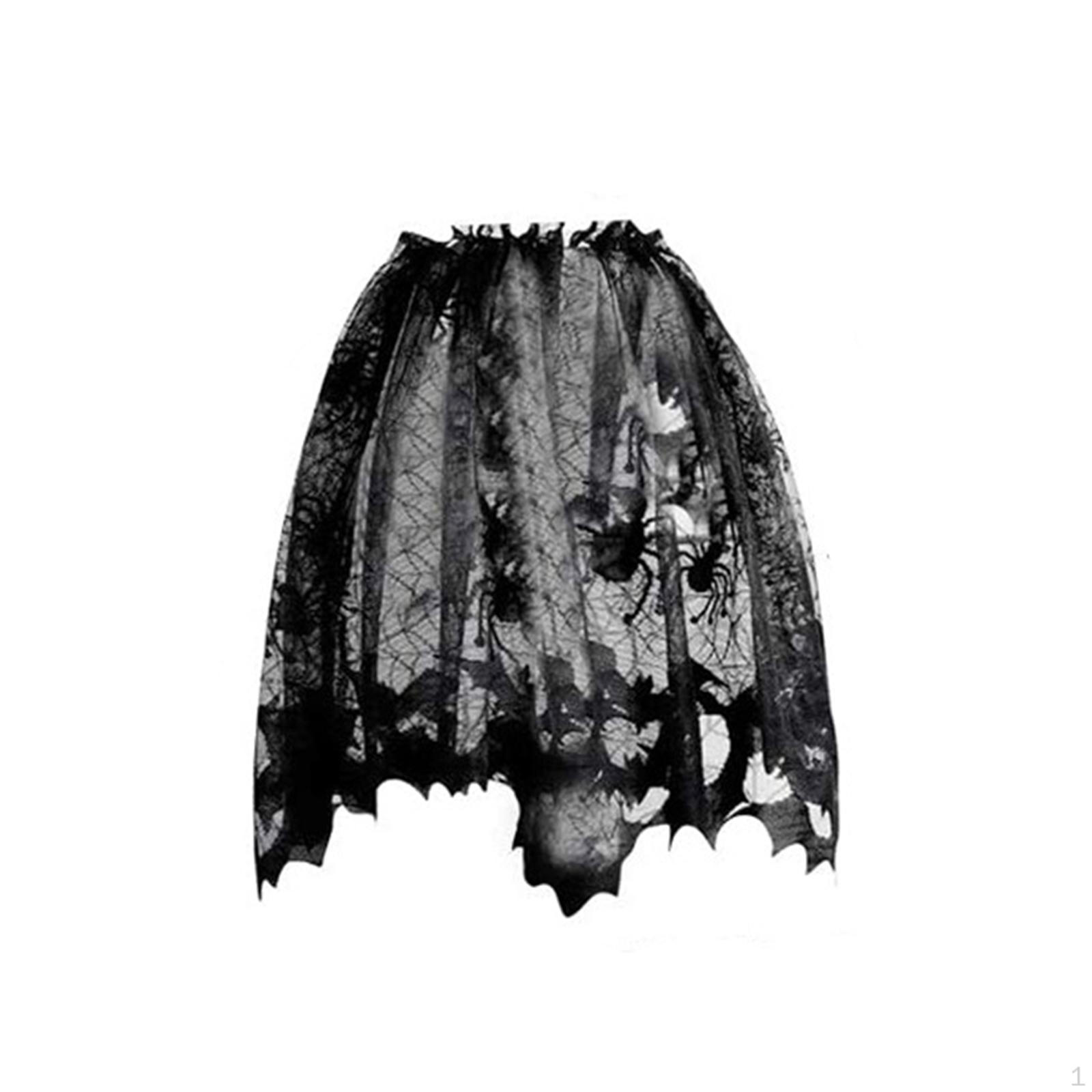 

Halloween Lamp Shade Cover Spider Web Lampshade Scarf Gothic Cobweb Decoration for
