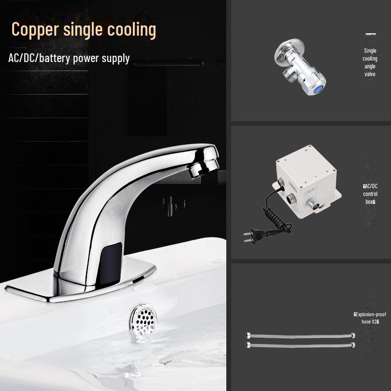 Smart Automatic Infrared Dual-Temperature Faucet for Hands-Free Washing