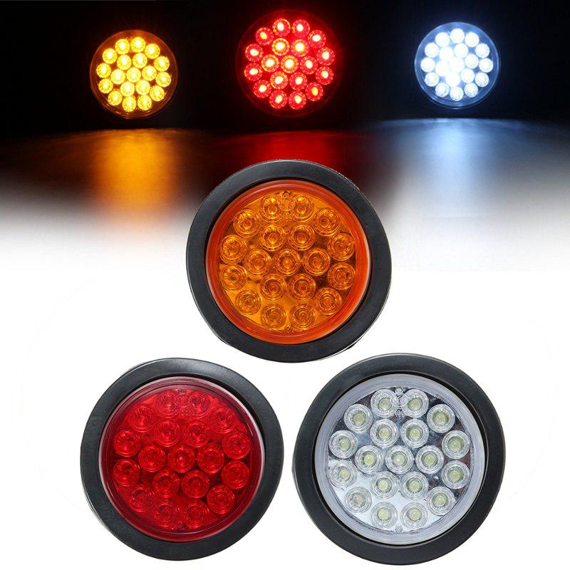 Brand New Durable 2Pcs 24SMD Car Round Tail Turn Singal Light Lamp White