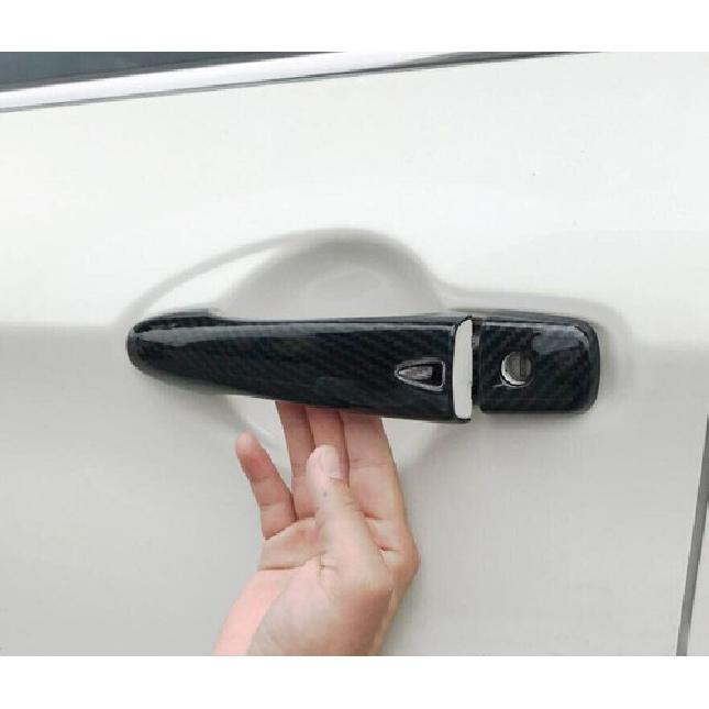 Fit For Nissan Rogue Sport 2017- Carbon Fiber ABS Car Door Handle Cover Trim