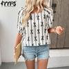 Blusas y camisas casuales de moda para mujer, de verano y primavera, con mangas 1/2 y cuello redondo