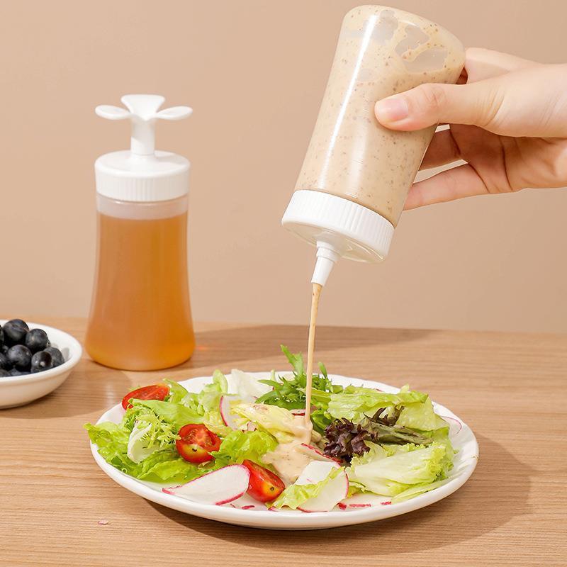 210/350 ml Gewürz-Quetschflasche, umkehrbare Behälter für Honig/Ketchup/Marmelade/Salat, Dressing-Spender, Lunchbox, Quetschgläser
