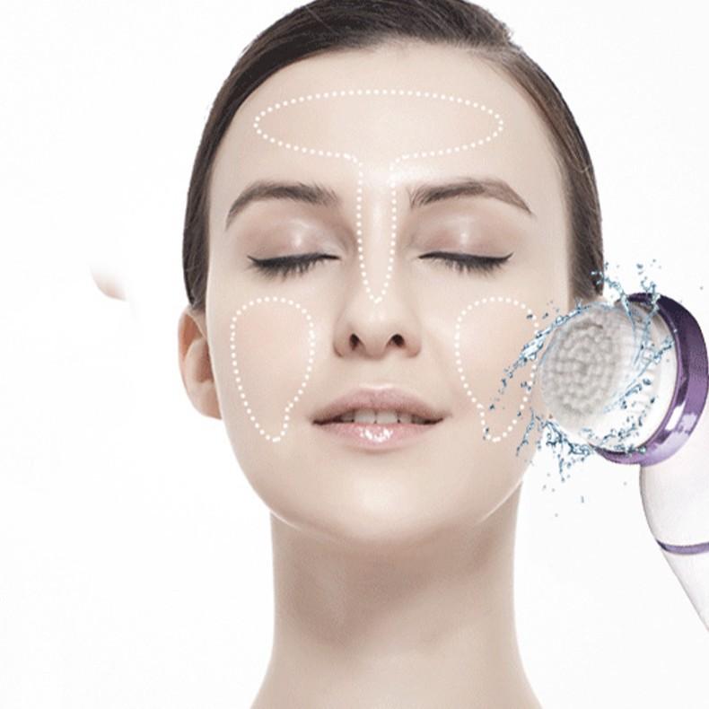 Rasoir Tondeuse Électrique 4-en-1 pour Femmes pour Bikini Aisselles Jambes Poils du Nez avec Brosse de Nettoyage, Rechargeable