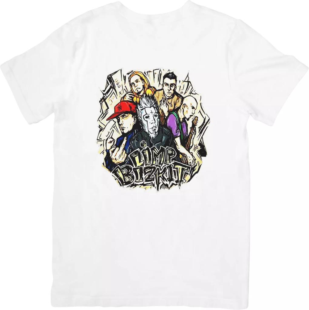 Limp Bizkit Music Fit for Men & Women Quality Cotton T-Shirt White.
