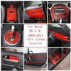 Para Mazda MX-5 NC 2009-2014 Fibra de Carbono Macia Painel de Controle Central do Carro Volante Apoio de Braço de Porta Acessórios Decorativos