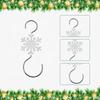 10Pcs Christmas Ornament Hooks Compact Hanging for Holiday Party Fireplace