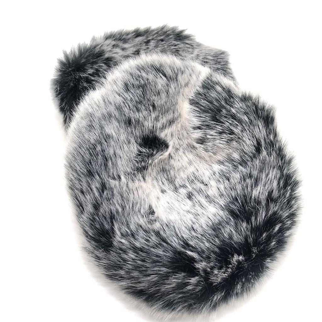 QHRICE Microphone Wind Screen Faux Fur Cover for 3DIO HeadRec Recorder Binaural Microphone Outdoor Dead Cat Fur Front Glass Windshield