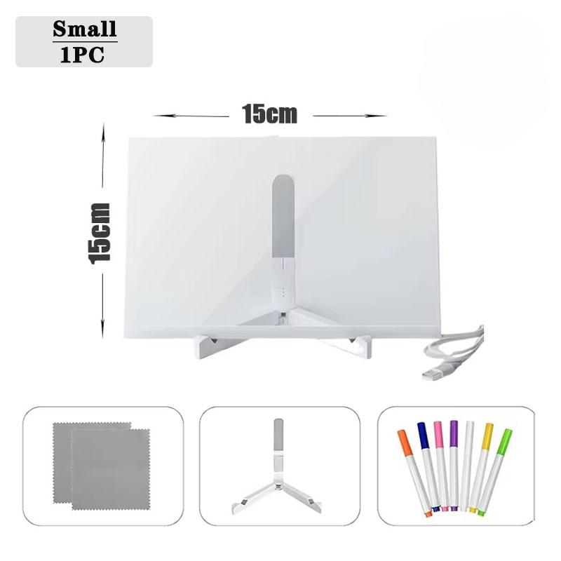 

1/2шт красочный светодиодный акриловый блокнот настольный DIY рукописный свет сообщение живопись рукописный маятник напольная прозрачная доска