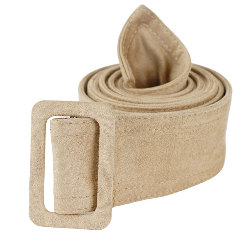 Women Wide Waist Belt Waistband Outerwear for Woolen Coat Multicolored Winter Coat Waist Belt with Buckle