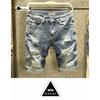 Men's Summer Light Ripped Denim Shorts - Loose Fit, Korean Style Trendy Mid-Length