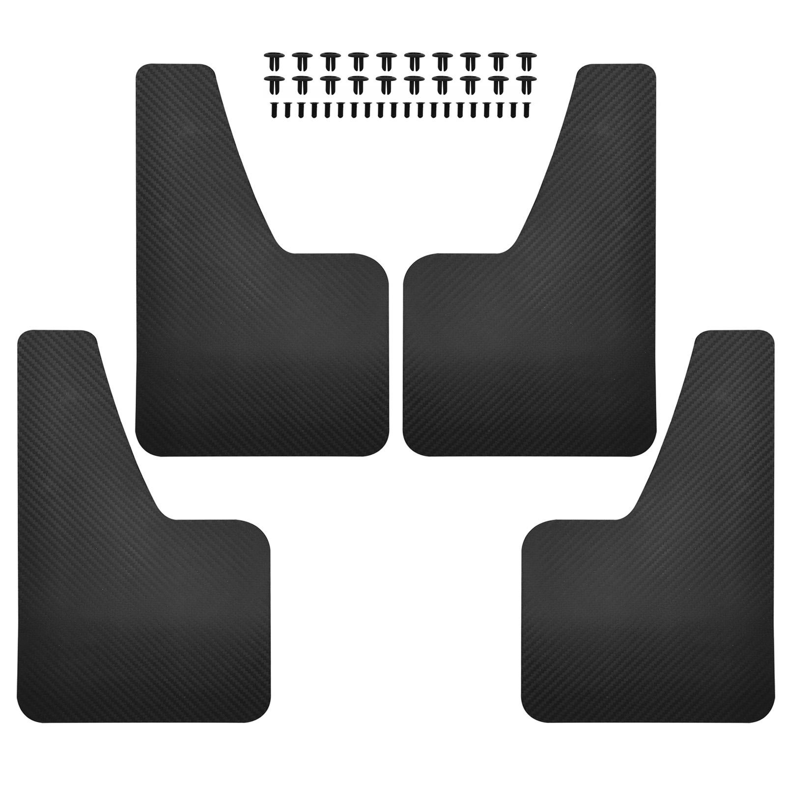 

4 шт. Бризковики Ефект карбонового волокна Передній Задній Комплект Універсальні Бризковики Захисники від бризок Бризковики Автомобіль Авто Фургон Позашляховик Пікап Аксесуари чорний