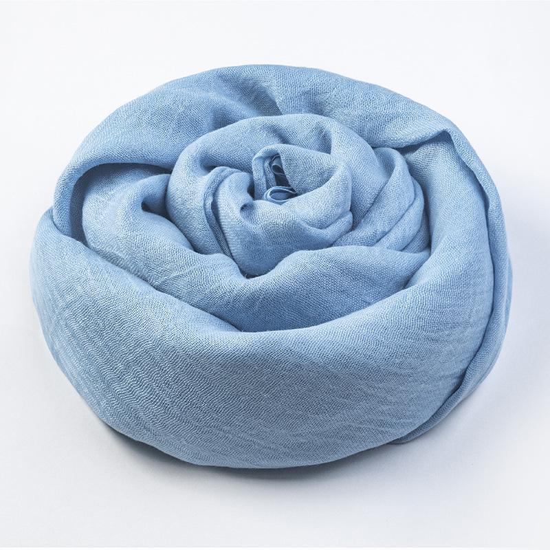 Women's Summer Sun Protection Scarf: Cotton & Linen, Japanese & Korean Style, Medium-Long, Lightweight Shawl